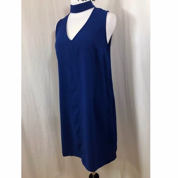 Jack by BB Dakota Blue Momsen Crepe Shift Dress - Picture 3 of 8